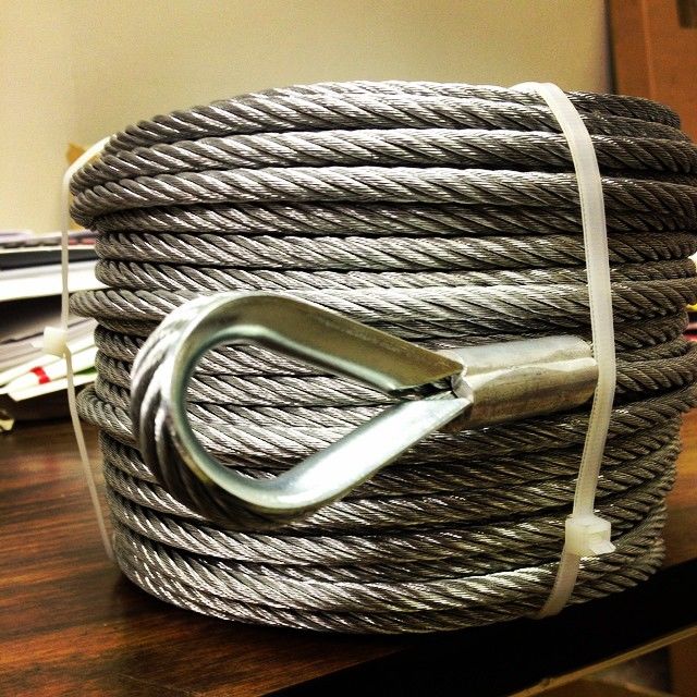 Sliding Choker Hook Steel Lifting Slings Flemish Eye Loop To Heavy Duty