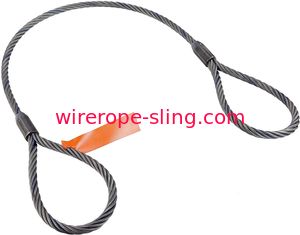 Impact Resist Wire Rope Sling Flemish Eye And Eye Type High Rated Capacity