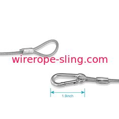 Wear Resisting Stainless Steel Sling , Steel Cable Slings Safety For Stage Lighting