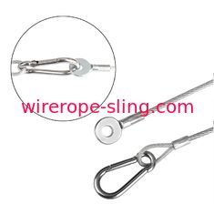 10 Pack Wire Rope Sling Heavy Duty Locking Stainless Steel For Stage Light Safety