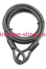 12mm Wire Rope Sling Vinyl Coated Braided Steel With Sealed Looped Ends