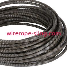 30 M Fiber Core Wire Rope , Steel Wire Cable With Self Locking Swivel Hooks