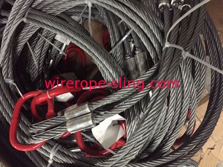 Two Legs Wire Rope Cable , Braided Steel Cable 6x19 Class Double Leg DOS