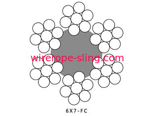 6X7 FC Oil Sanding Steel Wire Rope API - 9A Standard Of The American Petroleum Institute