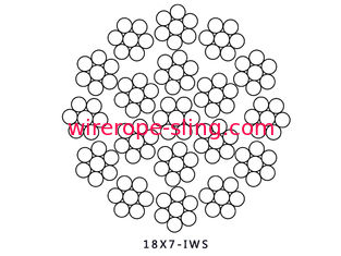 18X7 IWS Non Rotating Wire Rope 45mm - 73mm For Hoisting And Boom Lifting Crane
