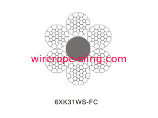 Floating Crane Wire Rope , Steel Wire Cable Fatigue Resistance For Oil & Gas