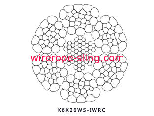 Swaged Steel Wire Rope K6 X 26WS IWRC Linear Contact Processing For Workover Operation