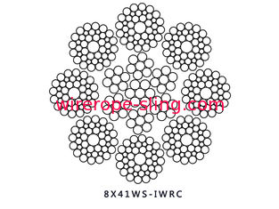 Liner Steel Wire Rope 8x41WS IWRC High Performance Compacted For Dock Crane