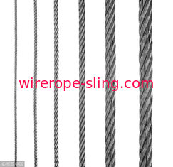 Electric Hoist Steel Wire Rope 6x19 FC Full Size Galvanized / UnGalvanized