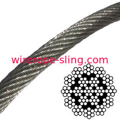 Non - Alloy Stranded Steel Cable , Stainless Steel Rope Military Lubricated