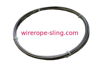 1x19 Stainless Steel Wire Rope 302 / 304 Strand For Rigging , Hoisting And Guying