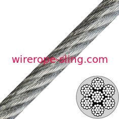 Flexible Aircraft Grade Cable , Vinyl Coated Cable Large Safety Factor