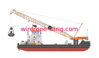 Mobile Crane Pendant Cable , Fiber Core Wire Rope 8 X K25F EPIWRC Wear Resistance