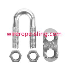Light Duty Wire Rope Cable Clamps M5 Stainless Steel Corrosion Resistance