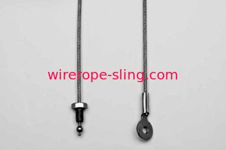 Steel Wire Rope Assemblies , Wire Cable Assemblies ODM / OEM For Lanyards
