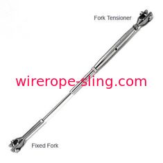 Fork Tensioner Steel Wire Rope Assemblies 1 X 19 Strand Wire Rope