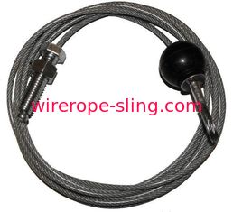 Gym Wire Rope Assemblies 3.2mm Diameter 7 X 19 Galvanised Steel Rope
