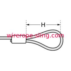 Galvanized Wire Cable Assemblies , Wire Rope Sling With Soft Eye 316 Grade Stainless Steel