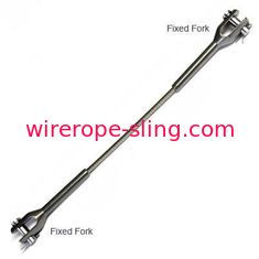 Fixed Fork Wire Rope End Fittings , 316 Grade Flexible Wire Rope Accessories