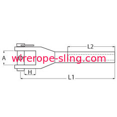 MT Form Marine Rigging Hardware Stainless Swage Fork Terminal European Type