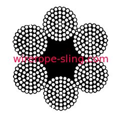 Mining Round Flexible Steel Rope Cable 6 X 61 Diameter 20 - 160mm For Hoist / Drag