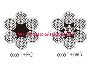 Mining Round Flexible Steel Rope Cable 6 X 61 Diameter 20 - 160mm For Hoist / Drag