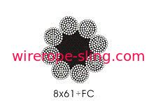 Wear Resistant Steel Wire Rope Round Strand 8 X 61 With High Strength
