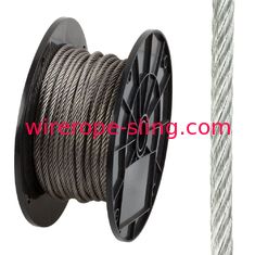 304 316 Stainless Steel Wire Rope Flexible 7 X 37 For Marine / Uplifting