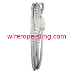 3/16 Inch X 6 feet Wire Lifting Slings Galvanized Security Cable For Guide Wires