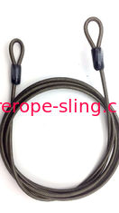 Transparent PVC Coated Galvanized Wire Rope Sling With Loop And Thimble