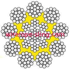 Fc / Iwr Core Steel Wire Rope For Lifting , Compact Wire Rope Cable 73121000