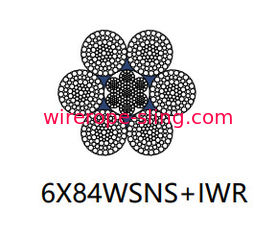 High Strength Steel Wire Rope , Non Rotating Steel Rope Cable 6 X 84 Wsns