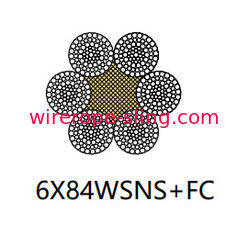 High Strength Steel Wire Rope , Non Rotating Steel Rope Cable 6 X 84 Wsns