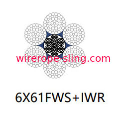 Parallel Laid Steel Wire Rope 6 X 61 Fws No Hollow Sections For Mining