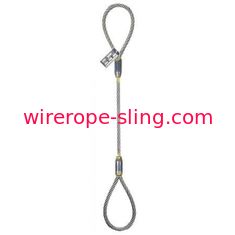 1/2 Inch Single Leg Wire Rope Sling 6x25 IWRC 3 Inch Length Eye To Eye Flemish Loop Ends