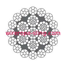 Offshore CRANE Hoisting Galvanized Steel Wire Rope LKS 16-3 C Inner Rope Swaged
