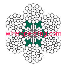 Bridge Crane Hoisting Steel Wire Rope LKS 6-1 P Zinc Coated Class B Standard
