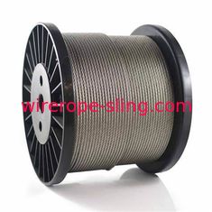 6mm SS 304 Steel Wire Rope 7x37 For Crane / Bicycle Fittings / Kitchen