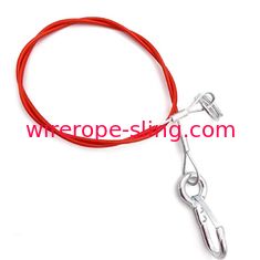 PVC Coating Stainless Wire Lifting Steel Cable Sling Assemblied Hook And Ring