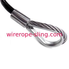 Single Leg Stainless Steel Wire Rope Slings With Latch Hook FOR Trailer Tow