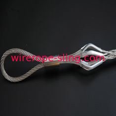 Single Eye Double Strand Knitting Wire Rope Sling Cable Sock Ahead Track Mesh Grip