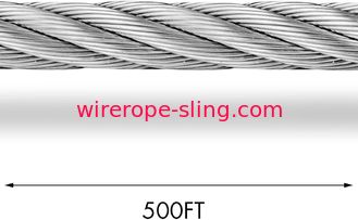 500Ft Railing Decking Aircraft 1x19 Stainless Steel Wire Rope