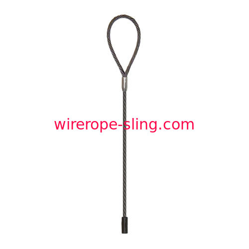 3/4" X 5 Ft Wire Rope Sling Wear Resisting With The Tea Cup Pip Carrier