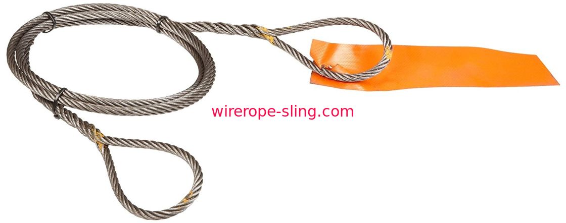 Concealed Steel Wire Rope , Sling Steel Wire Rope Hand Taper 6 X 37 Fiber Core