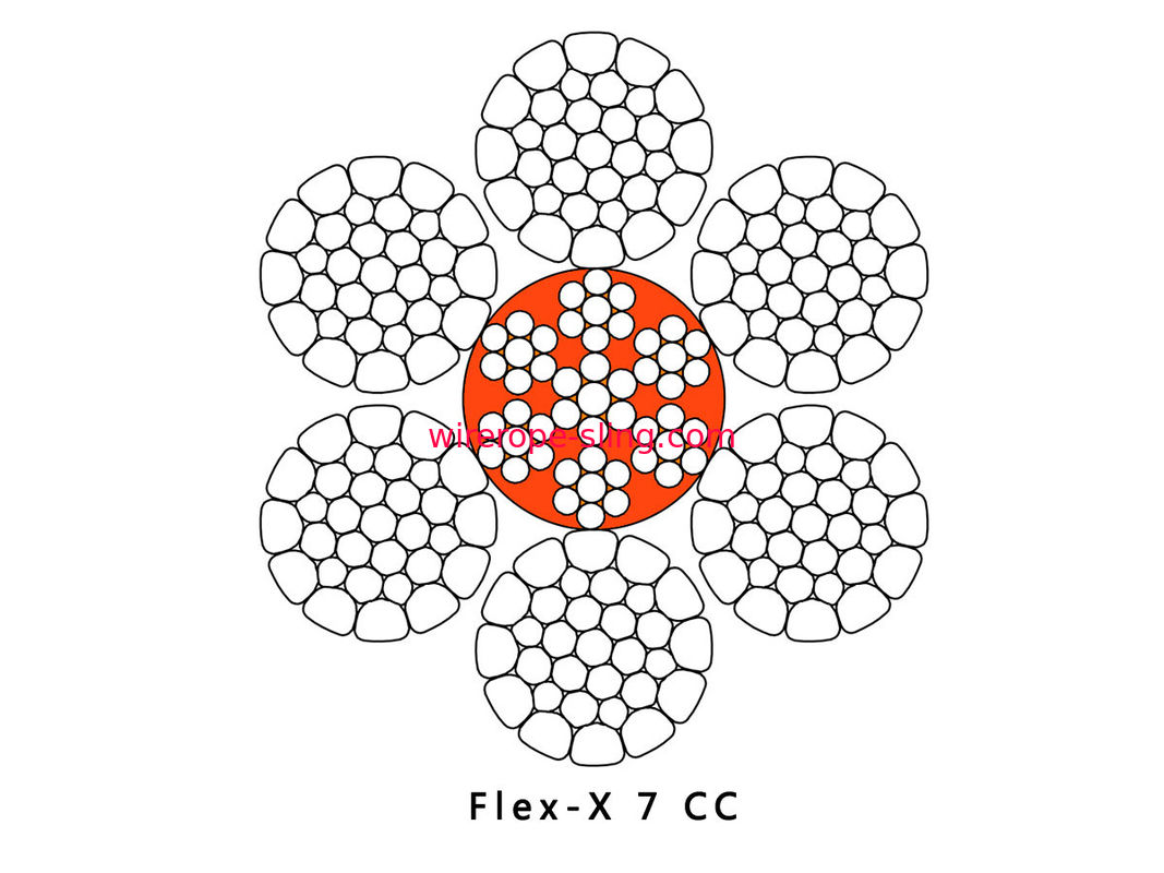 Compacted Steel Wire Rope With Cushioned Steel Core Ultra Long Service Life