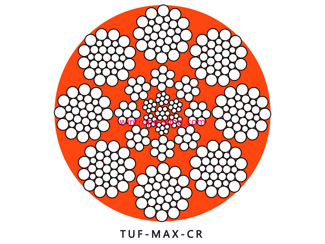 LKS - MAX C - R Steel Wire Rope Excellent Fatigue Resistance For Excavator Push And Pull