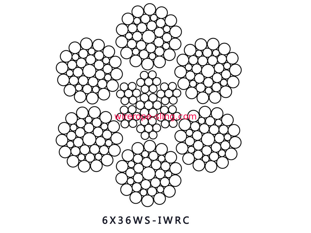 6x36WS IWR Steel Wire Rope Coal And Mine Machine Excavator Or Cableway Transport