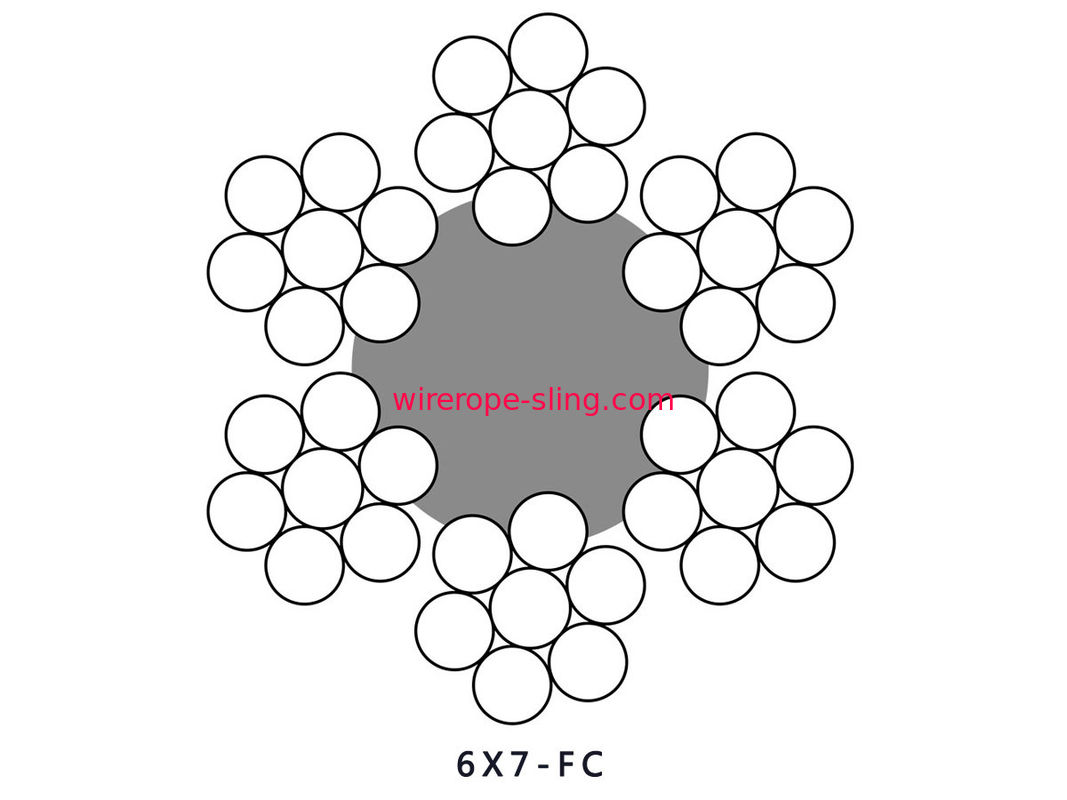 6X7 FC Oil Sanding Steel Wire Rope API - 9A Standard Of The American Petroleum Institute