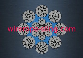 Compacted Galvanized Steel Wire Rope 8 X K31WS - EPIWRC (K) For Tower Crane