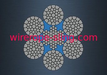 IWRC Tower Crane Cable , Steel Wire Rope 6 Strand Regular Lay For Rotary Drilling Rig
